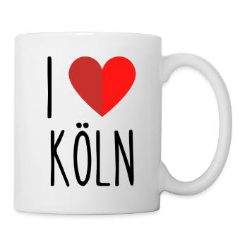 I love Köln - Tasse - Weiß - Rechts