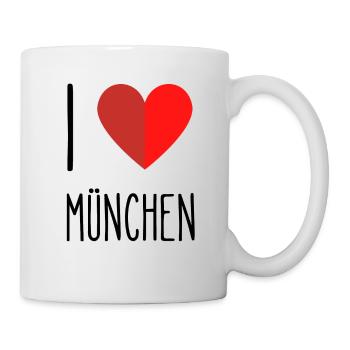 I love München - Tasse - Weiß - Rechts