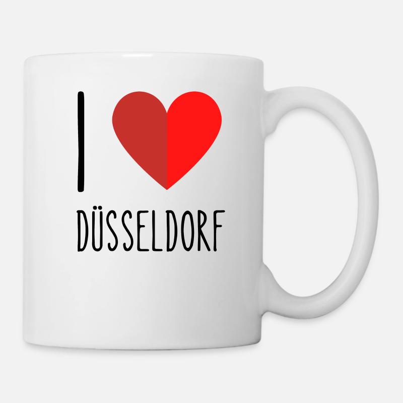 I love Düsseldorf - Tasse - Weiß