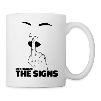 Recognize the signs. Finger Middle Finger Fuck You - Mug - white - Right