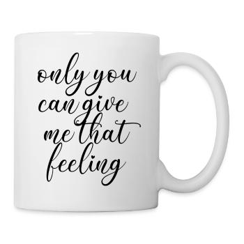 love love Saint-Valentin en amour Dicton anglais - Mug blanc - blanc - Droite