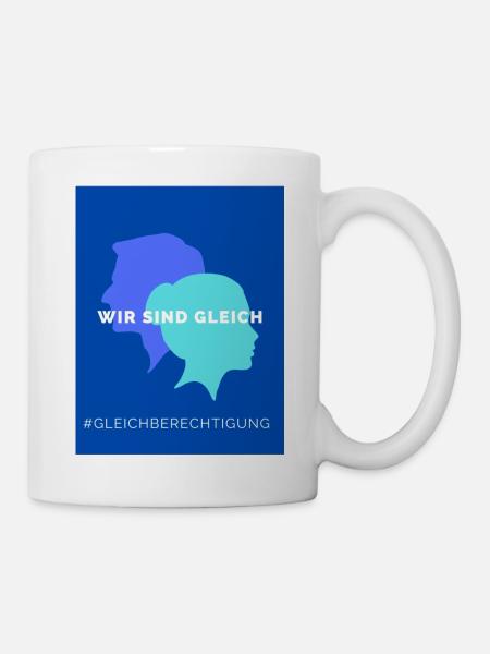 Wir sind gleich - Tasse - Weiß