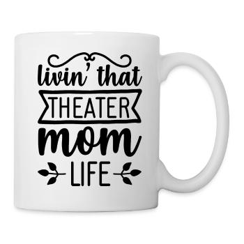 Maman de théâtre - Mug blanc - blanc - Droite