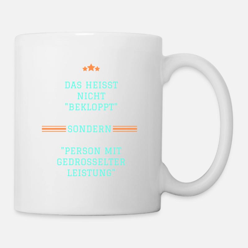 Bekloppt - Tasse - Weiß