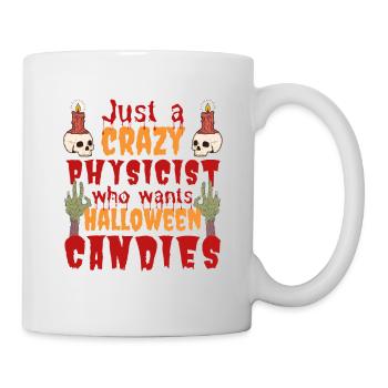 Creepy funny Halloween saying physicist - Mug - white - Right