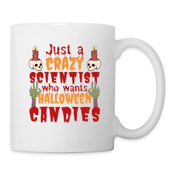 Creepy Funny Halloween Saying Scientist - Mug - white - Right