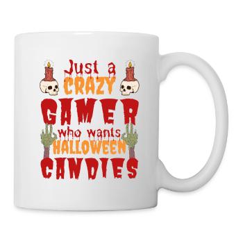Creepy Funny Halloween Saying Gamer - Mug - white - Right