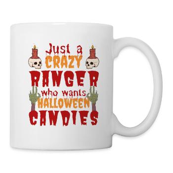 Creepy Funny Halloween Saying Forester Ranger - Mug - white - Right
