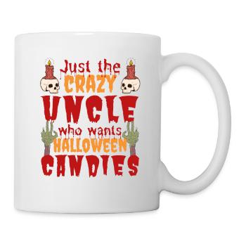 Creepy funny Halloween saying uncle - Mug - white - Right
