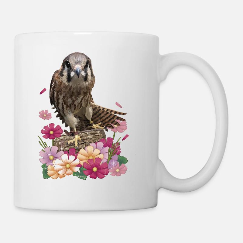 Turmfalke - Tasse - Weiß