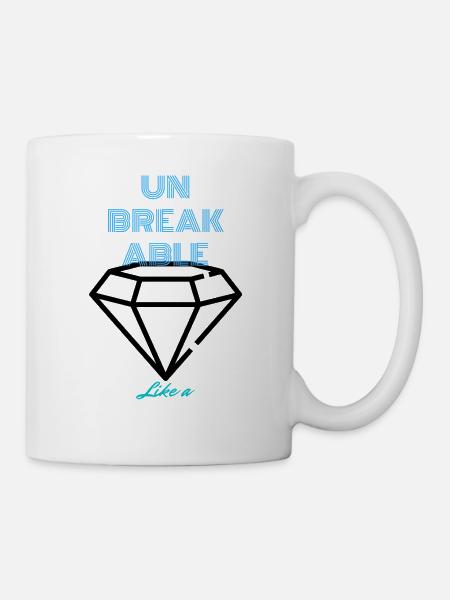 UNBREAKABLE Diamond - Tasse - Weiß