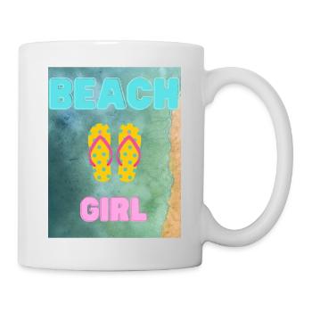 Beachgirl - Tasse - Weiß - Rechts
