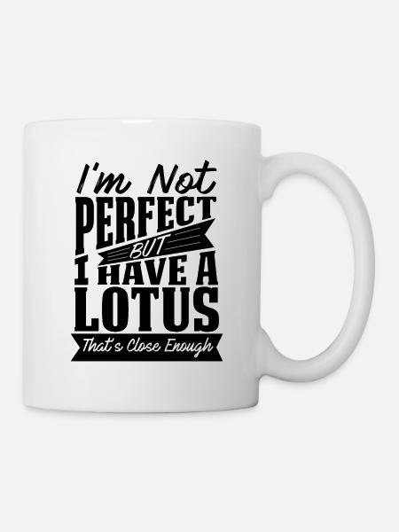 PERFECT WITH LOTUS CAR - Mug - white