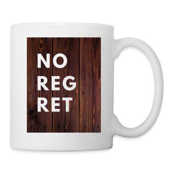 no regret, sayings, gift, men, women - Mug - white - Right