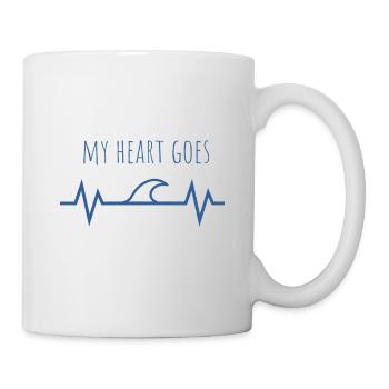 My Heart goes Meer - Tasse - Weiß - Rechts