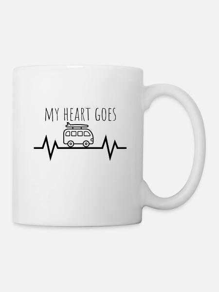 My Heart goes Van black - Tasse - Weiß