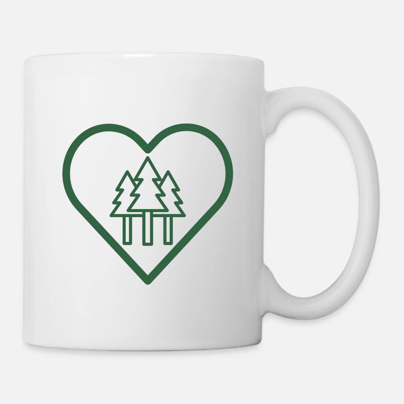 Forêt au cœur - Mug blanc - blanc