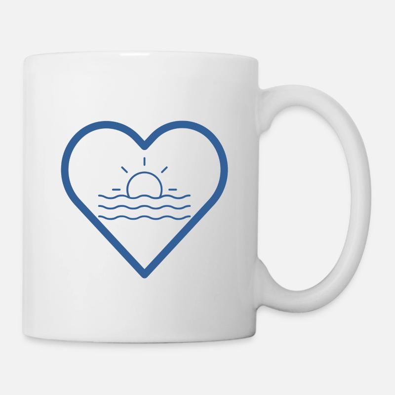 Sea in the heart - Mug - white