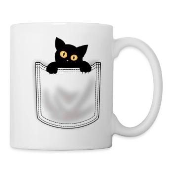 i love cat happy day - Mug - white - Right