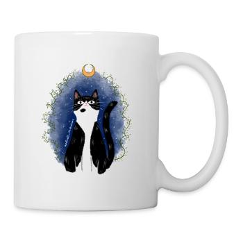 Chat magique - Mug blanc - blanc - Droite