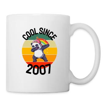 Cool Seit 2007 Retro Dabbing Panda 15. Geburtstag - Tasse - Weiß - Rechts