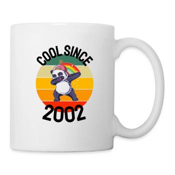 Cool Seit 2002 Retro Dabbing Panda 20. Geburtstag - Tasse - Weiß - Rechts