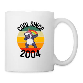 Cool depuis 2004 Retro Dabbing Panda 18ème anniversaire - Mug blanc - blanc - Droite