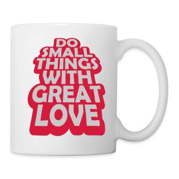 Quote do small things - Mug - white - Right