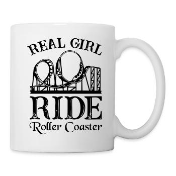 Real Girl Ride Roller Coaster - Tasse - Weiß - Rechts