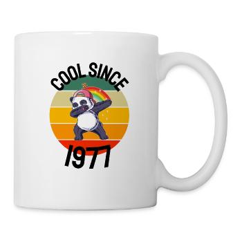 Cool Seit 1977 Retro Dabbing Panda 45. Geburtstag - Tasse - Weiß - Rechts
