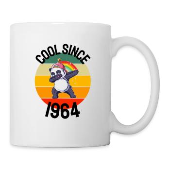 Cool depuis 1964 Retro Dabbing Panda 58ème anniversaire - Mug blanc - blanc - Droite
