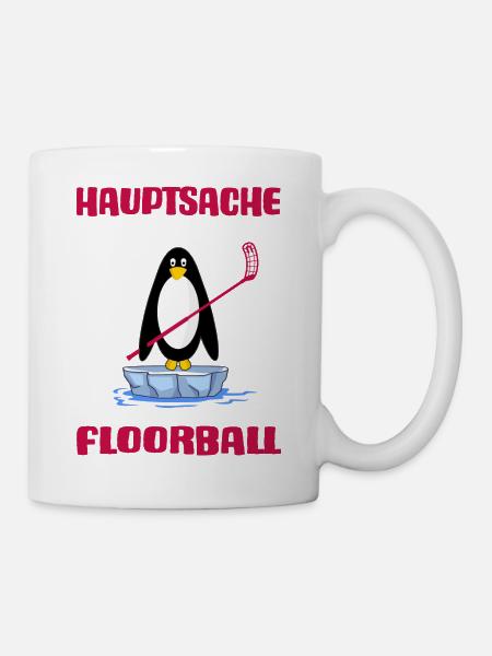floorball floorballspieler unihockey - Tasse - Weiß