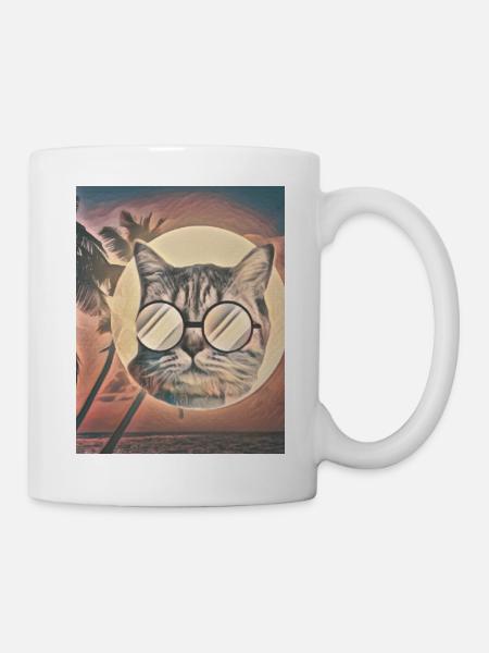 Saveur d’été de chat - Mug blanc - blanc