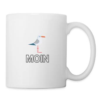 Moin Möwe - MoinJour - Tasse - Weiß - Rechts