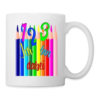 Back to School123 I'm Doing Colored Pencils Colorful - Mug - white - Right