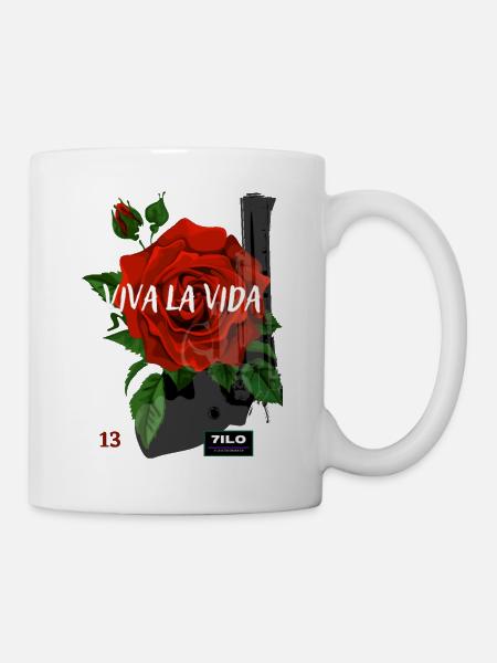 Rose 13 - Tasse - Weiß