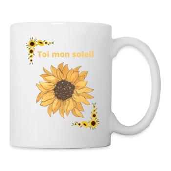 "Toi mon soleil" - Mug blanc - blanc - Droite