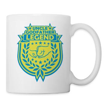 Uncle Godfather Legend Zitat - Tasse - Weiß - Rechts
