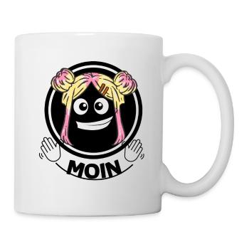 Lustiges Gesicht - Tasse - Weiß - Rechts