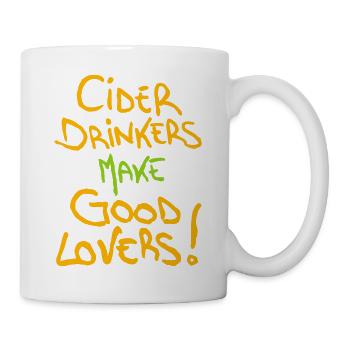 Cider Drinkers make good Lovers Apfelwein Cidre - Mug - white - Right