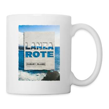 Lanzarote Sommer Sonne Strand Meer Palmen Urlaub - Tasse - Weiß - Rechts