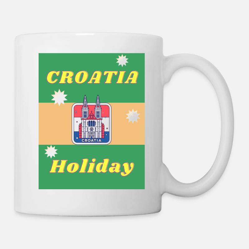 croatia holiday - Tasse - Weiß