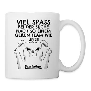 Job change Colleagues Farewell Work colleague Dog - Mug - white - Right