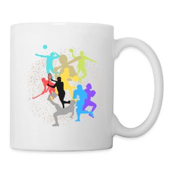 Sport de balles et ballons - Mug blanc - blanc - Droite