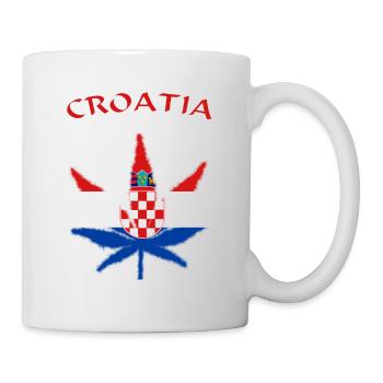 Croatia Flag Flagge Kroatien - Tasse - Weiß - Rechts