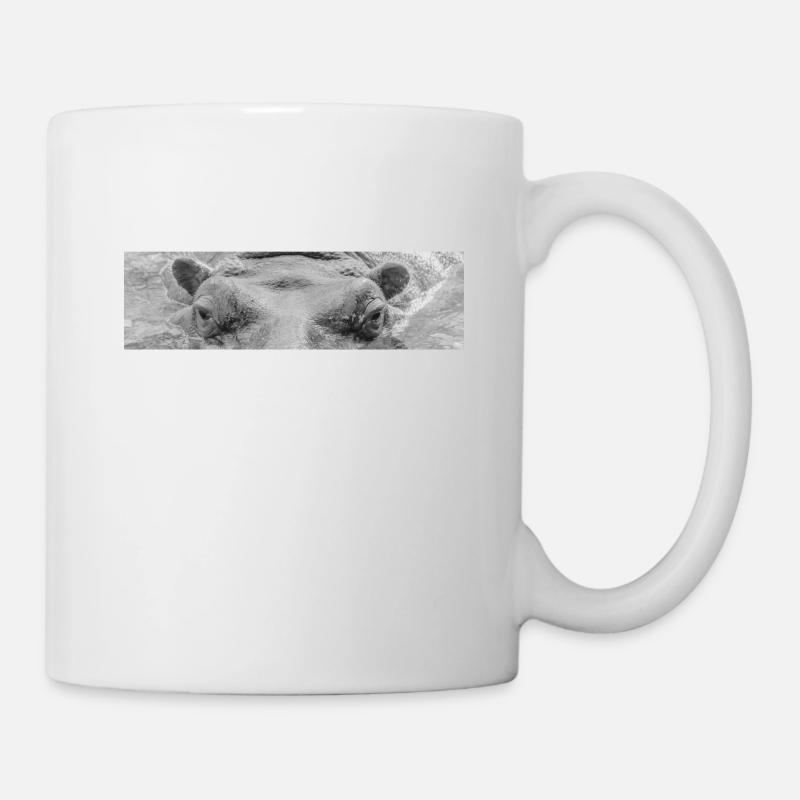 Hippopotamus gaze - Mug - white