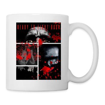 "Bereit, zurückzuschlagen" - Tasse - Weiß - Rechts
