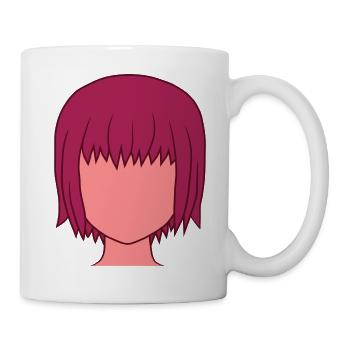 Anime Girl Head - Mug - white - Right