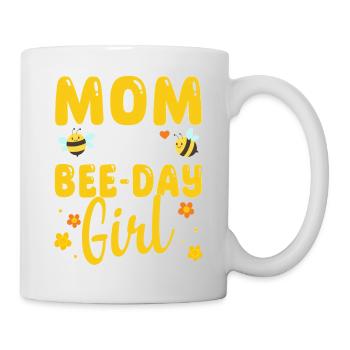 Mutter des Bee Day Mädchens Geburtstag - Tasse - Weiß - Rechts