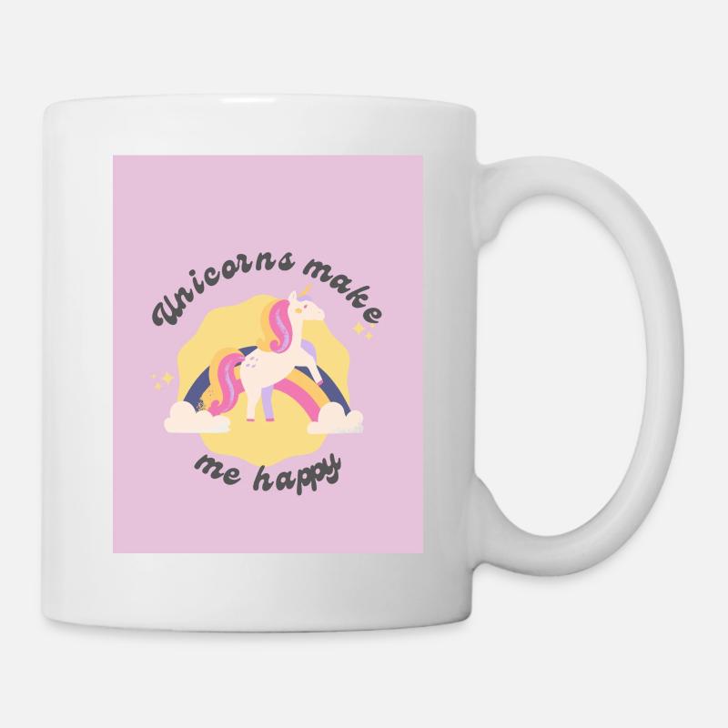 Aesthetic Cute Unicorn - Mug - white